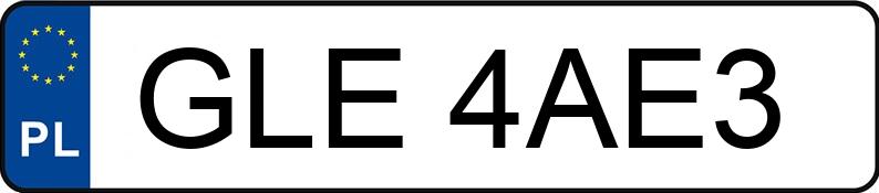 Numer rejestracyjny GLE 4AE3 posiada MERCEDES-BENZ A 160 Kat. MR`97 168 Avantgarde - GLE4AE3