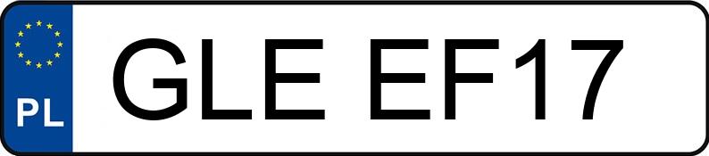 Numer rejestracyjny GLE EF17 posiada VOLKSWAGEN CADDY - GLEEF17 Numer rejestracyjny GLE EF17 posiada VOLKSWAGEN CADDY - GLEEF17