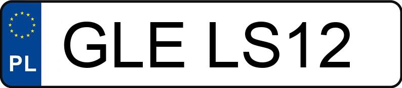 Numer rejestracyjny GLE LS12 posiada AUDI A4 2.0 Kat. MR`05 E3 8E A4 2.0 Kat. MR`05 E3 8E - GLELS12