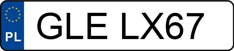 Numer rejestracyjny GLE LX67 posiada CITROEN C4 G.Picasso 2.0 HDI MR`06 E4 SX Pack - GLELX67