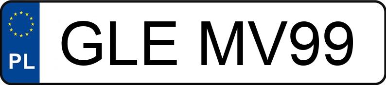 Numer rejestracyjny GLE MV99 posiada UP! - GLEMV99 Numer rejestracyjny GLE MV99 posiada UP! - GLEMV99