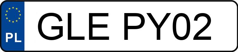 Numer rejestracyjny GLE PY02 posiada MERCEDES-BENZ E 350 - GLEPY02