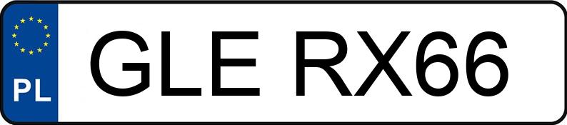 Numer rejestracyjny GLE RX66 posiada BMW X3 2.0D - GLERX66 Numer rejestracyjny GLE RX66 posiada BMW X3 2.0D - GLERX66