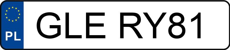 Numer rejestracyjny GLE RY81 posiada AUDI A7 SPORTBACK - GLERY81