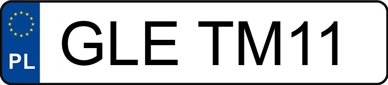 Numer rejestracyjny GLE TM11 posiada BMW 316D - GLETM11