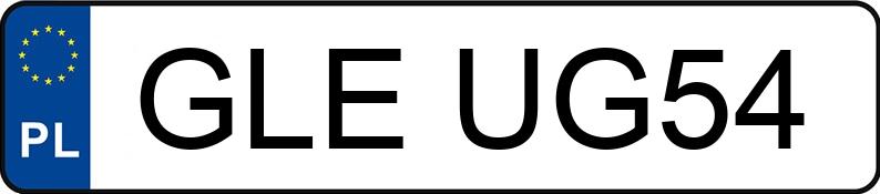 Numer rejestracyjny GLE UG54 posiada VOLKSWAGEN Golf V 1.9 TDi MR`03 E4 Trendline - GLEUG54