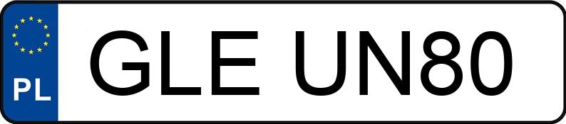 Numer rejestracyjny GLE UN80 posiada AUDI Q3 - GLEUN80