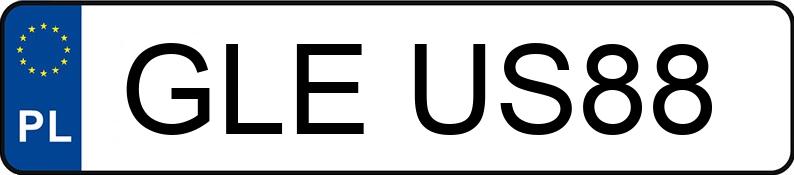 Numer rejestracyjny GLE US88 posiada BMW 730i Kat. E32 730i Kat. E32 - GLEUS88