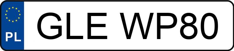 Numer rejestracyjny GLE WP80 posiada BMW 116i MR`07 E4 E81/87 116i MR`07 E4 E81/87 - GLEWP80