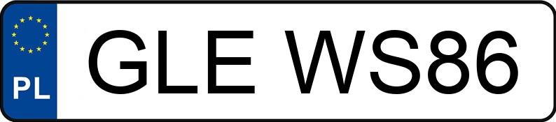 Numer rejestracyjny GLE WS86 posiada AUDI A6 - GLEWS86
