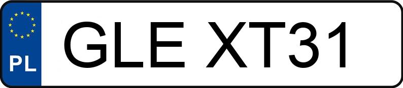 Numer rejestracyjny GLE XT31 posiada OPEL MOKKA - GLEXT31 Numer rejestracyjny GLE XT31 posiada OPEL MOKKA - GLEXT31