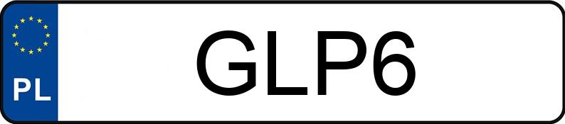 Numer rejestracyjny GLP 6 posiada RAM 1500 - GLP6