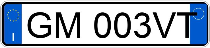 Numer rejestracyjny GM003VT posiada FIAT Tipo