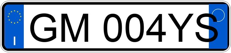 Numer rejestracyjny GM004YS posiada FIAT Tipo