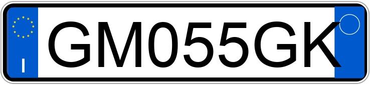 Numer rejestracyjny GM055GK posiada OPEL Agila 2a serie