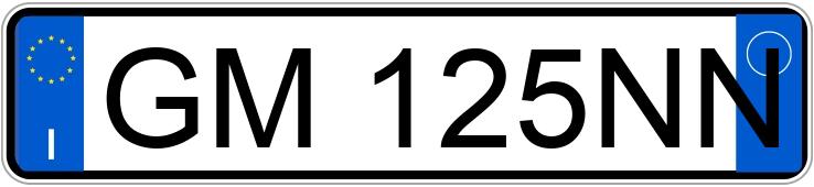 Numer rejestracyjny GM125NN posiada MG HS