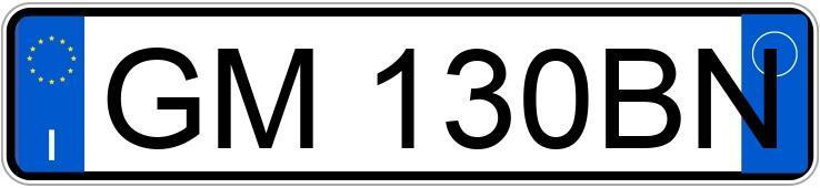 Numer rejestracyjny GM130BN posiada FIAT 500X