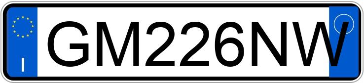 Numer rejestracyjny GM226NW posiada FIAT Tipo