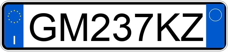 Numer rejestracyjny GM237KZ posiada ALFA ROMEO Tonale