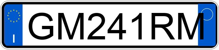 Numer rejestracyjny GM241RM posiada BMW Serie 1