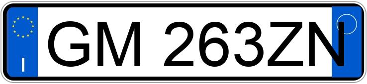 Numer rejestracyjny GM263ZN posiada AUDI A1 2a serie