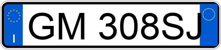 Numer rejestracyjny GM308SJ posiada AUDI A6 5a serie