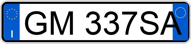 Numer rejestracyjny GM337SA posiada MERCEDES GLC Coupe