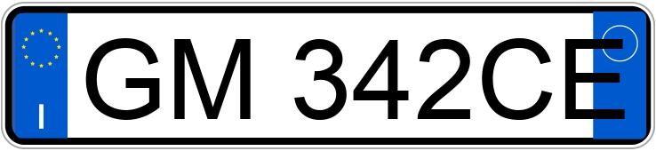 Numer rejestracyjny GM342CE posiada FIAT Panda 3a serie Numer rejestracyjny GM342CE posiada FIAT Panda 3a serie
