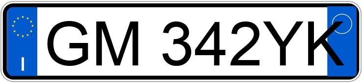 Numer rejestracyjny GM342YK posiada FORD Puma