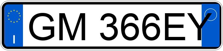 Numer rejestracyjny GM366EY posiada MG HS