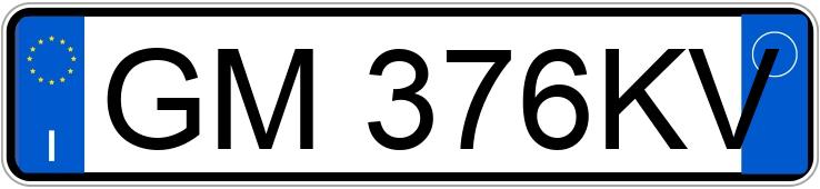 Numer rejestracyjny GM376KV posiada BMW Serie 1