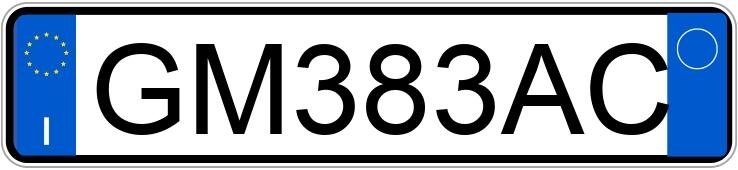 Numer rejestracyjny GM383AC posiada DACIA Spring