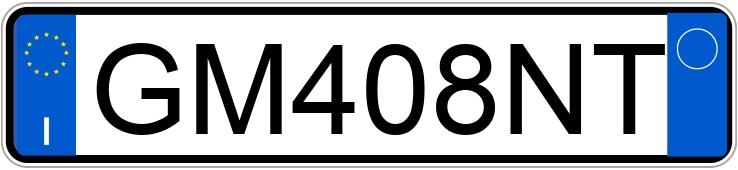 Numer rejestracyjny GM408NT posiada FIAT 500X