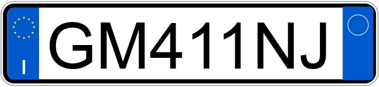 Numer rejestracyjny GM411NJ posiada ALFA ROMEO Tonale