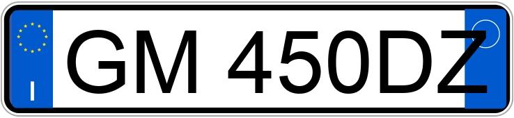Numer rejestracyjny GM450DZ posiada VOLKSWAGEN T-Roc 1a serie