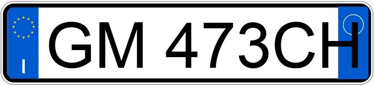 Numer rejestracyjny GM473CH posiada FIAT 500 Numer rejestracyjny GM473CH posiada FIAT 500