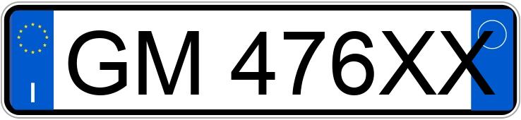 Numer rejestracyjny GM476XX posiada VOLKSWAGEN up!