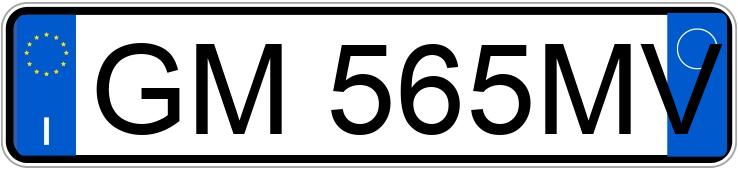 Numer rejestracyjny GM565MV posiada FIAT Panda 3a serie