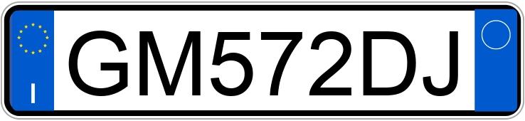 Numer rejestracyjny GM572DJ posiada AUDI A1 2a serie Numer rejestracyjny GM572DJ posiada AUDI A1 2a serie