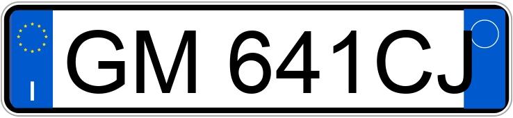 Numer rejestracyjny GM641CJ posiada FIAT 500X