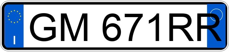 Numer rejestracyjny GM671RR posiada BMW X1