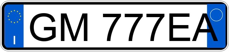 Numer rejestracyjny GM777EA posiada MERCEDES Classe G