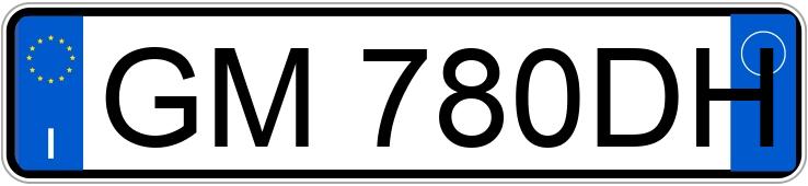 Numer rejestracyjny GM780DH posiada EVO Evo 3