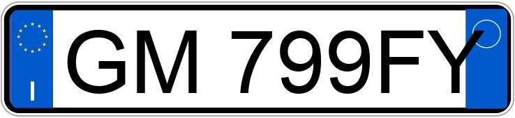 Numer rejestracyjny GM799FY posiada LANCIA Ypsilon 3a serie Numer rejestracyjny GM799FY posiada LANCIA Ypsilon 3a serie