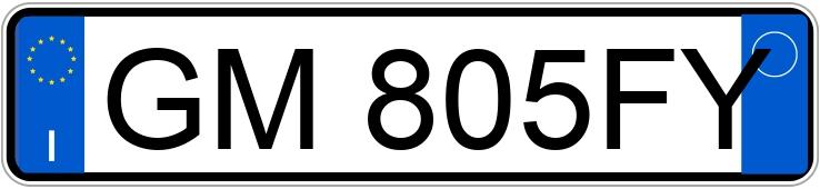 Numer rejestracyjny GM805FY posiada LANCIA Ypsilon 3a serie