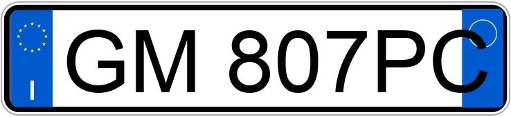 Numer rejestracyjny GM807PC posiada FIAT 500 Numer rejestracyjny GM807PC posiada FIAT 500