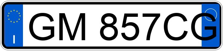 Numer rejestracyjny GM857CG posiada PEUGEOT 207