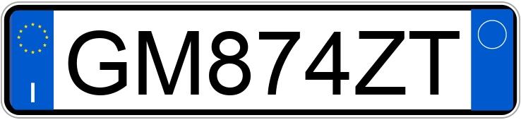 Numer rejestracyjny GM874ZT posiada MINI Mini 4a serie