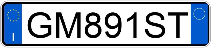 Numer rejestracyjny GM891ST posiada FIAT Grande Punto