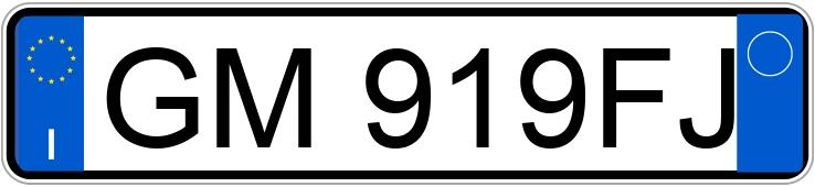 Numer rejestracyjny GM919FJ posiada AUDI A3 4a serie